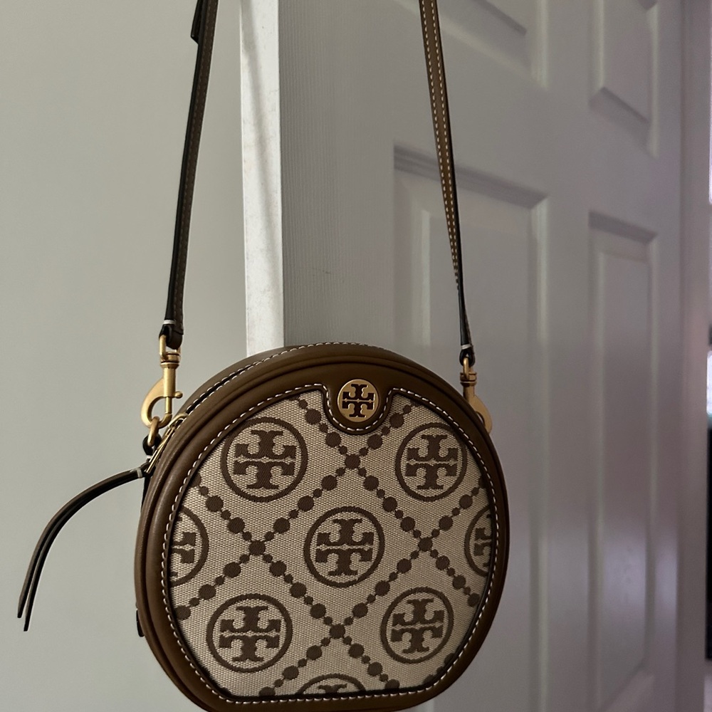 Brown Patterned Crossbody Bag